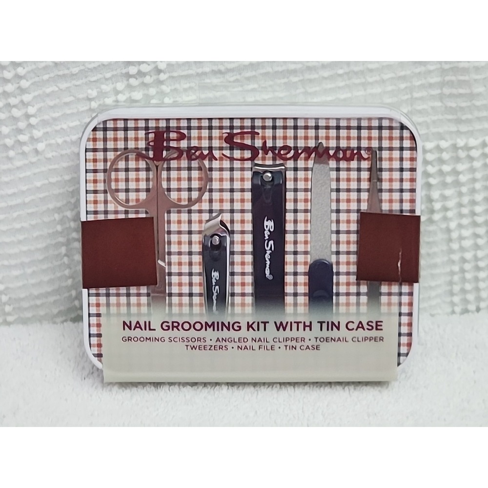 Brand New! Ben Sherman Nail Grooming Kit with Tin Case‎ B1